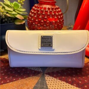 Dooney & Bourke Patent Leather White Continental Clutch Wallet